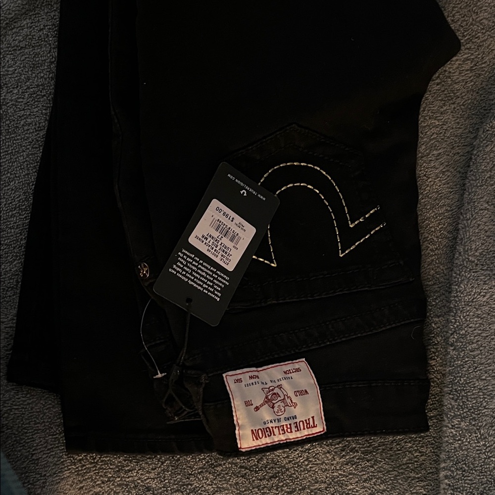 True Religion Dark Denim with gold Stitching